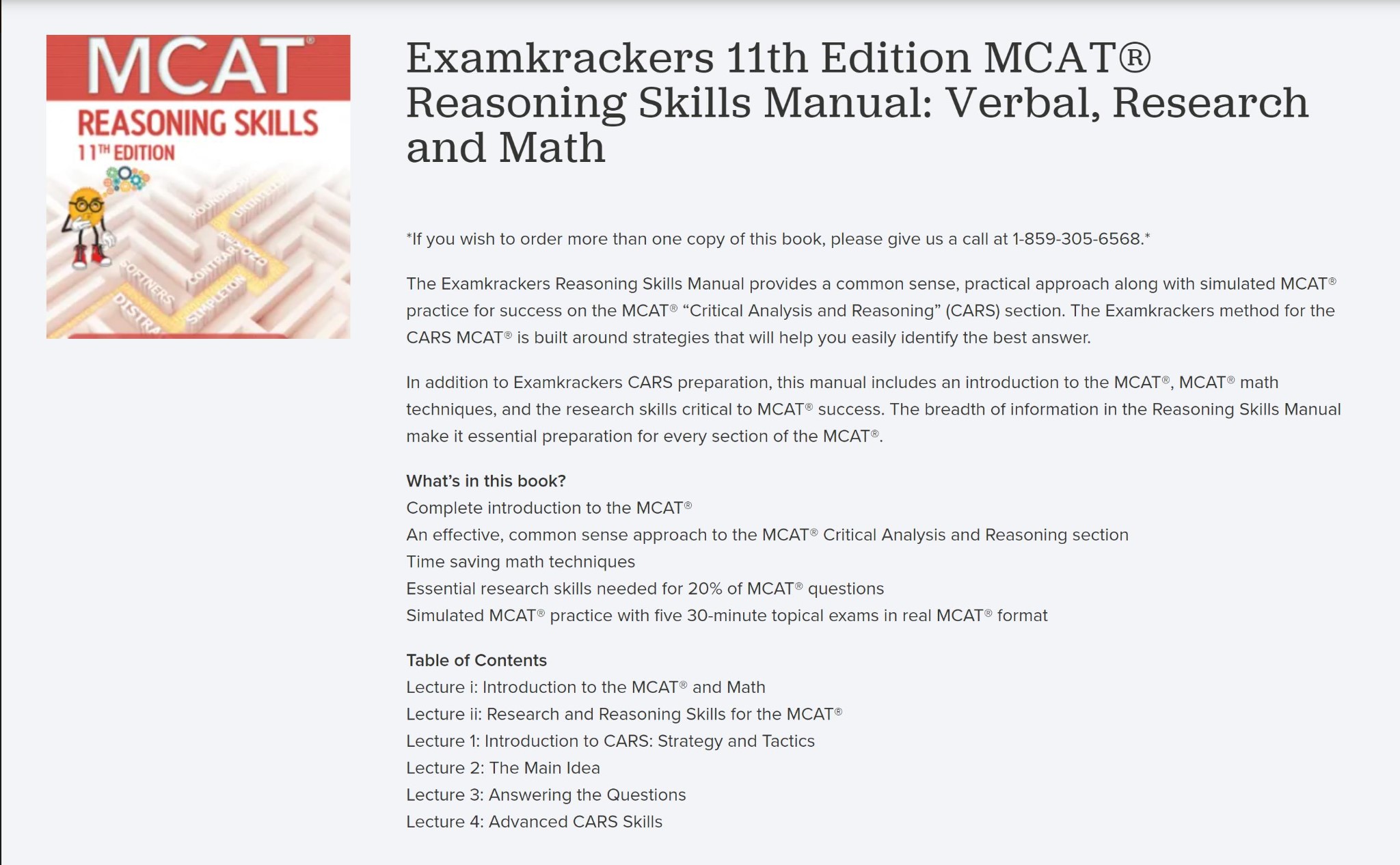 ExamKrackers MCAT Preparation Books Review – MCAT Mastery