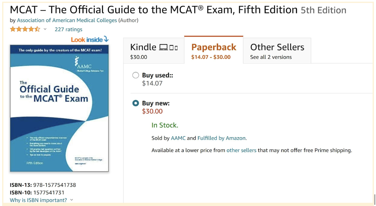 AAMC Official Guide Preparation Books Review MCAT Mastery